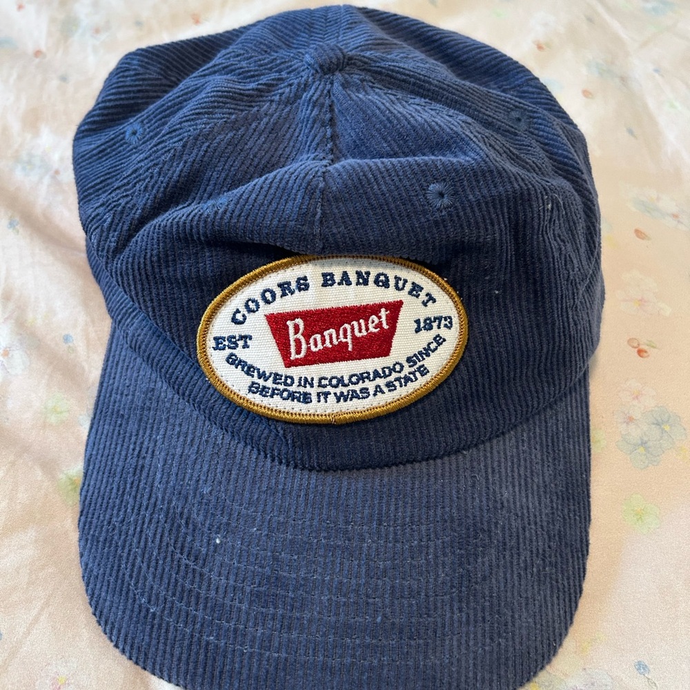 Coors Banquet Blue Corduroy Cap